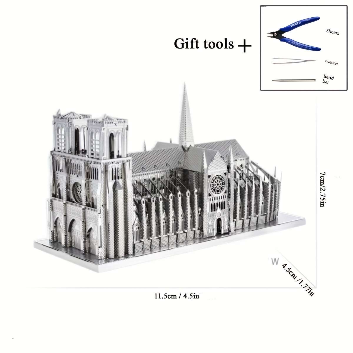 Building Toy Architectural Model Toy Set Color 3D Puzzle  Add   Tools