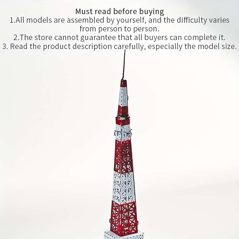 Building Toy Architectural Model Toy Set Model Tokyo Tower