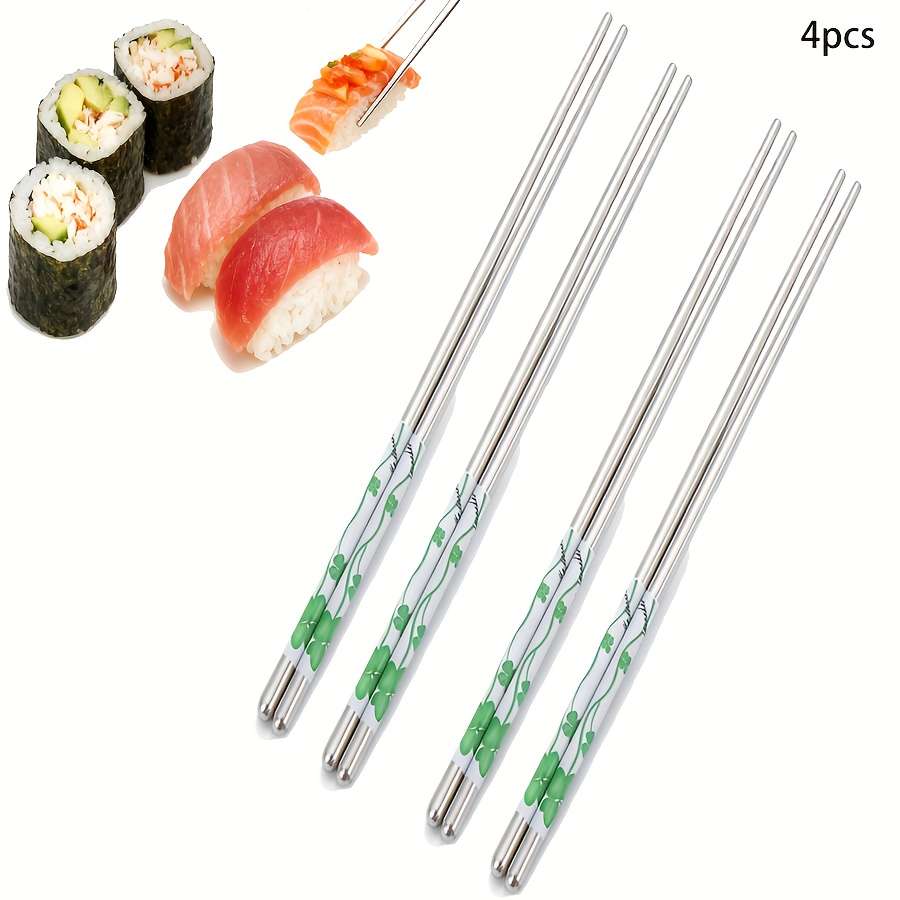 Chopsticks Color 2Pcs23 Square Chopsticks Decalswhite Purple