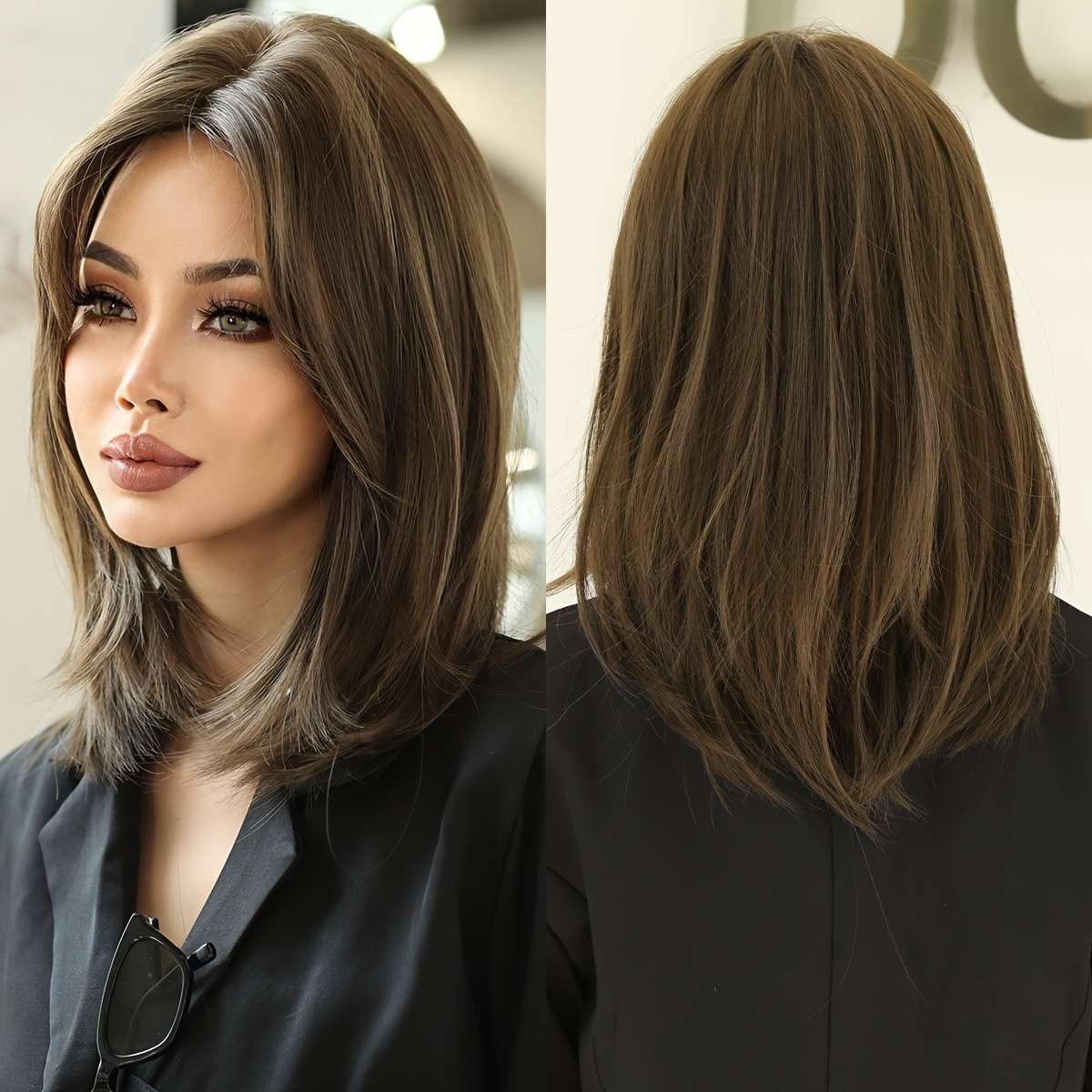 Color 1 Womens Wigs Hair Length 40.64Cm