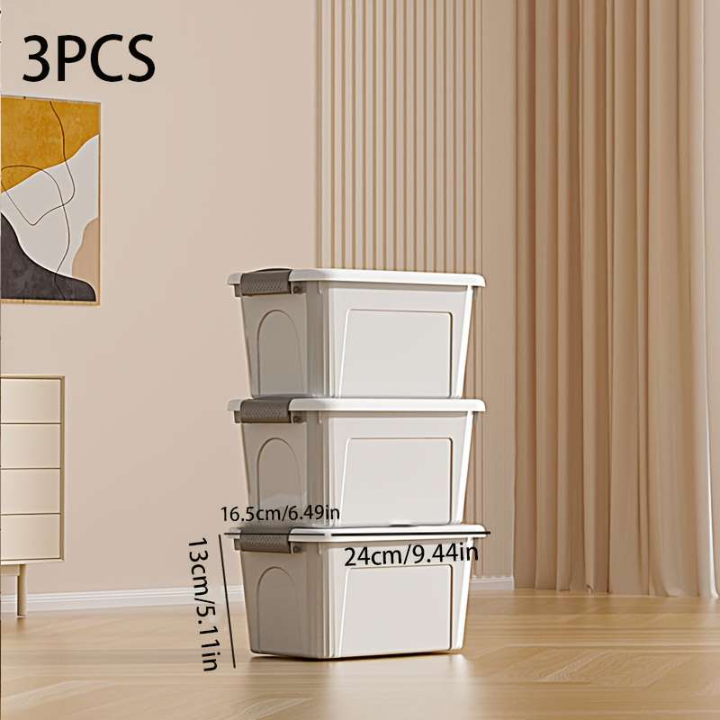 Storage And Organizationsize Width 39.5Cm 15.55In  With Lid  Quantity 3 Pack  With Buckle