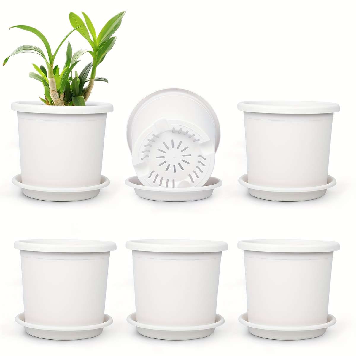Flowerpot  6Pcscolor Grey