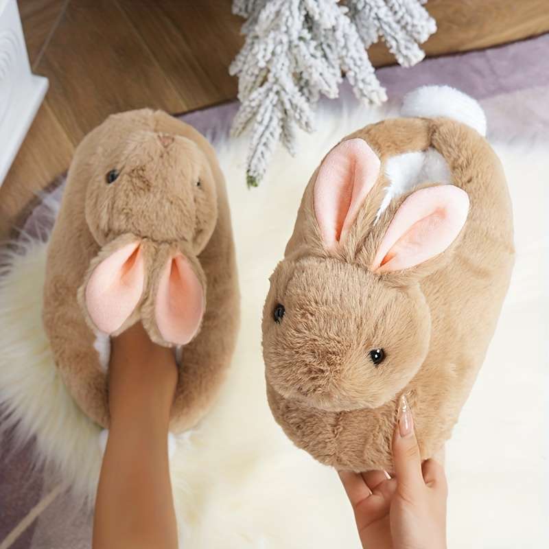 Cotton Slippers Color Camel Sizeuk 7