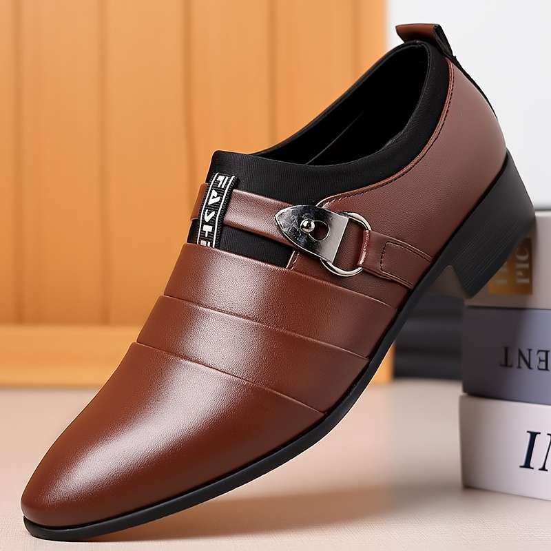 Mens Leather Shoes Color Black Sizeuk 10