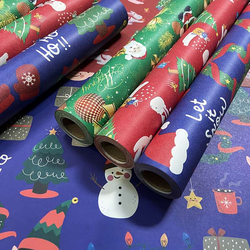 Christmas Decorations Color 10M Green Roll Paper