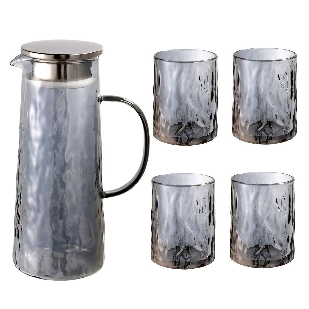 Water Cup Color Amber Quantity7 Pcs  1 Jug   6 Cups