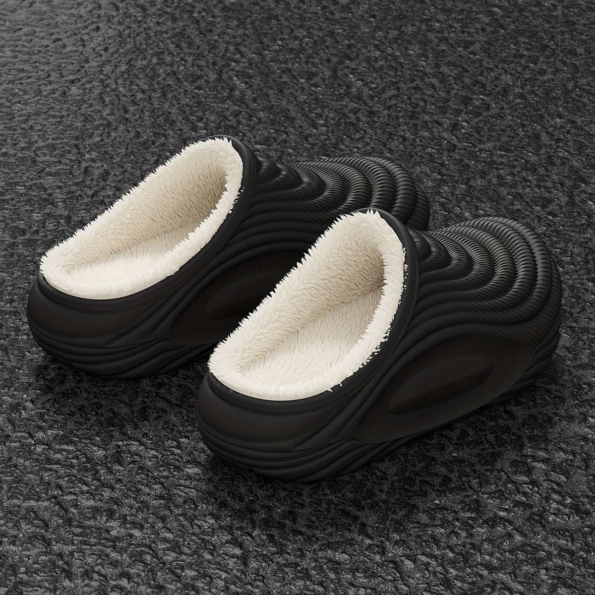 Men Slippers Summer Style Black Size Uk 3.5 To 4