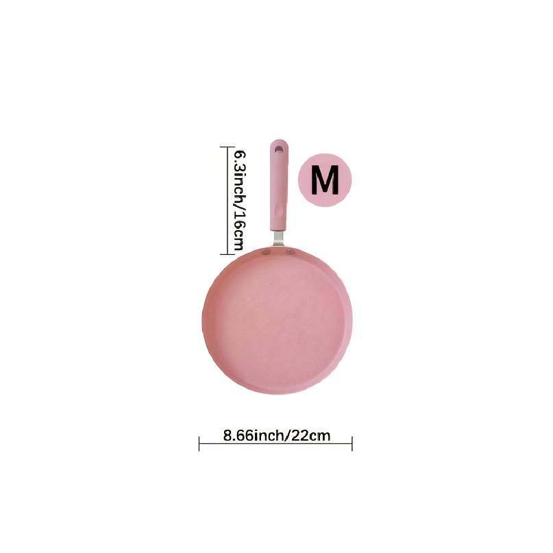 Frying Pan Color Pink Color Model7.09Inch18Cm