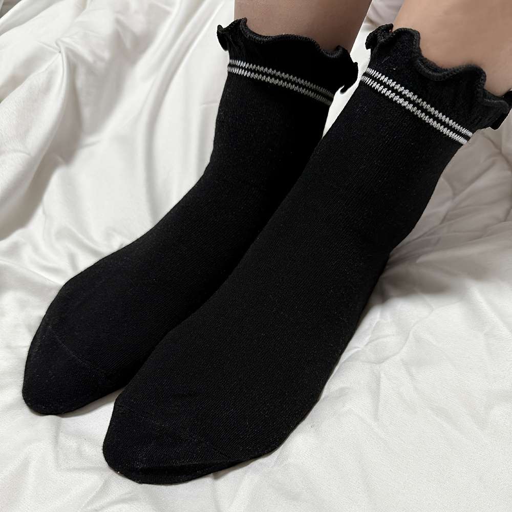 Women S Socks Color White5 Pairs Size Onesize