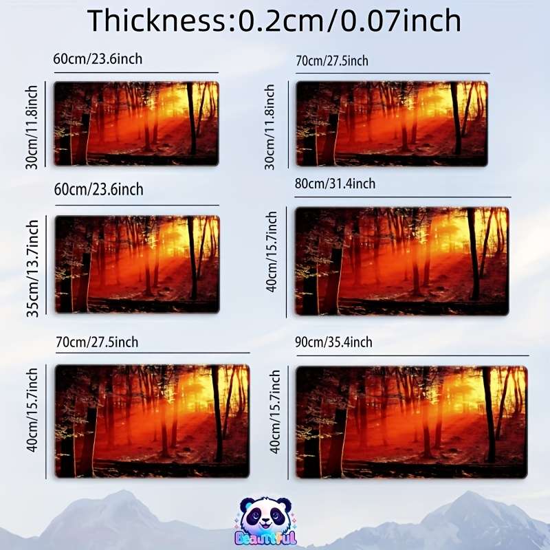 Mouse Pad Size 23.6X11.8Inch