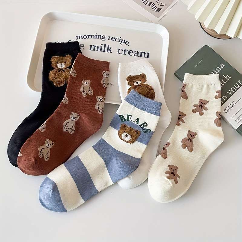 Women S Socks Color 5 Pairs Of Mixed Colors Size Onesize