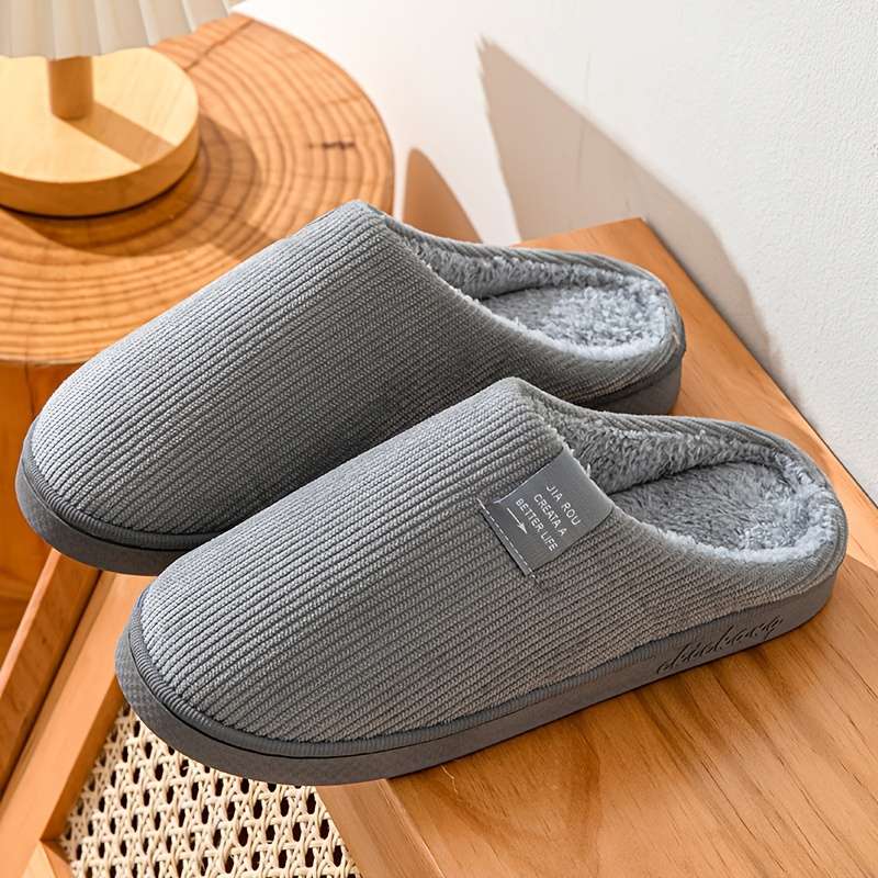 Cotton Slippers Color Grey Sizeuk 6.5-7