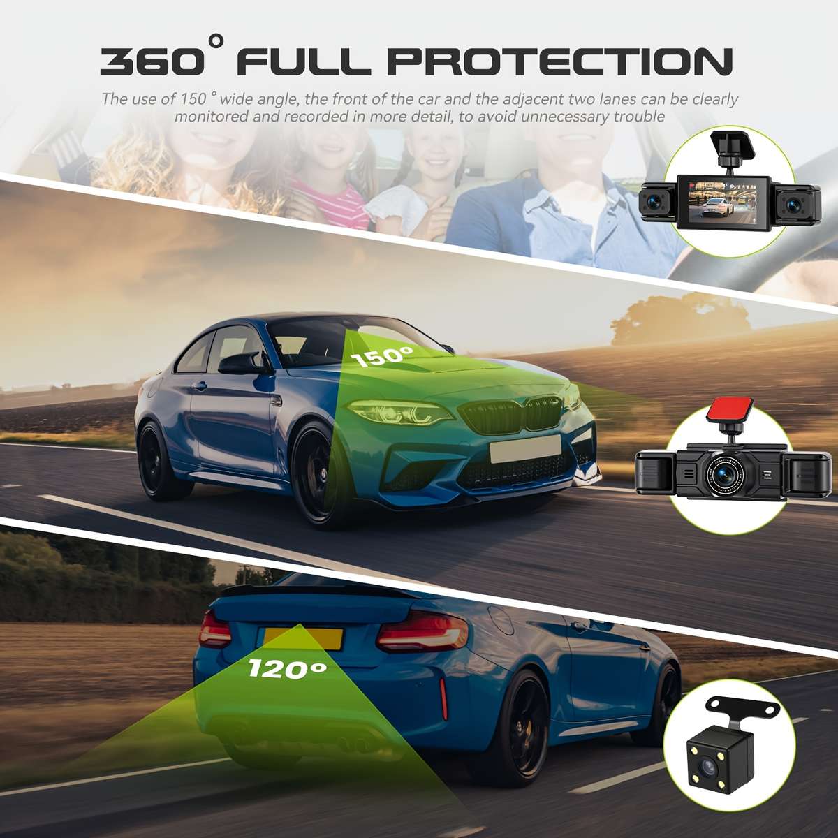 Dashcam Items 4 Lenses 64Gb