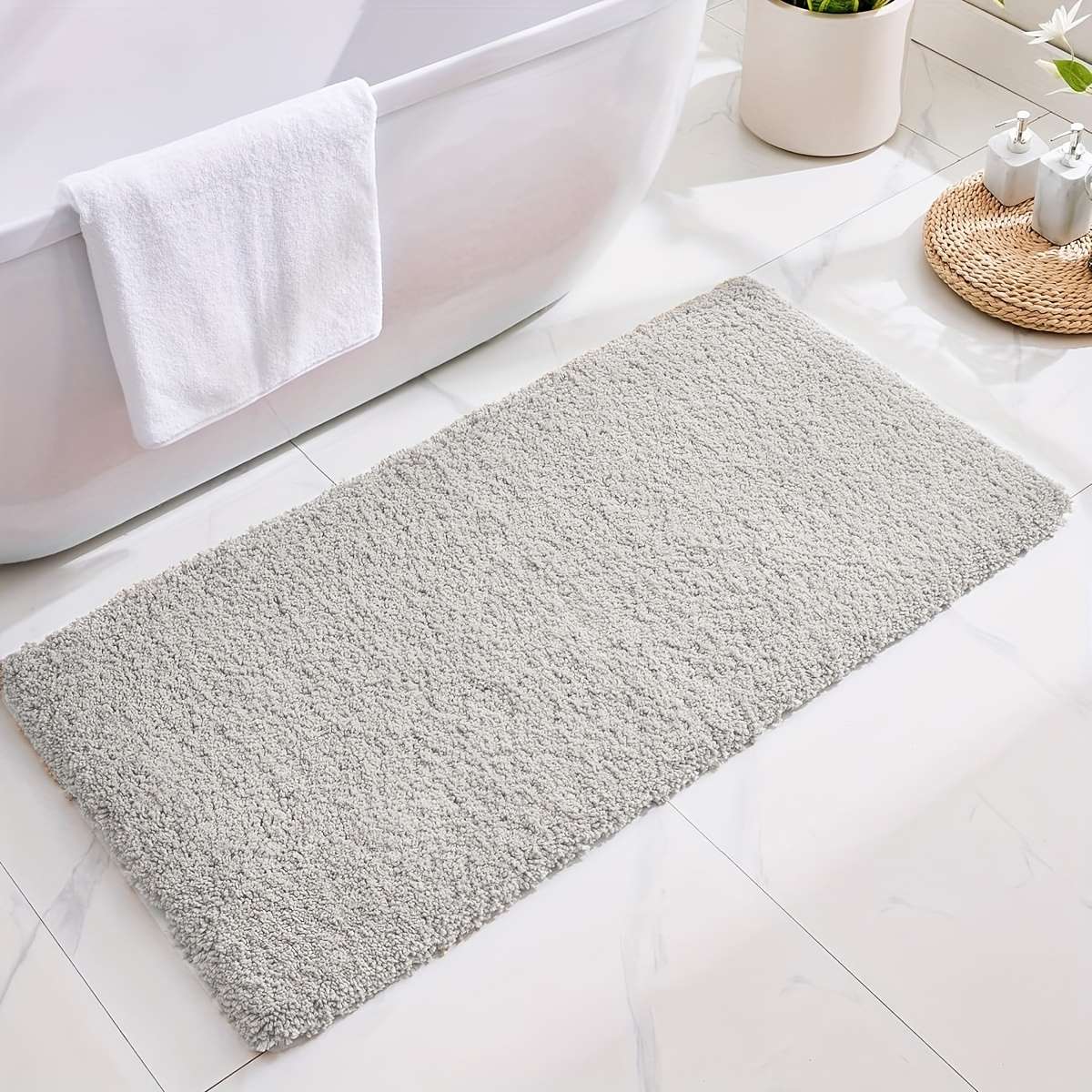 Floor Mats Color Light Gray Size 40X120Cm
