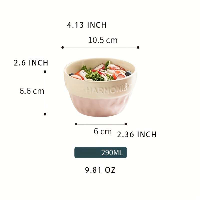 Bowl Color Harmonie Stone Pattern 10.16 Cm  Brown