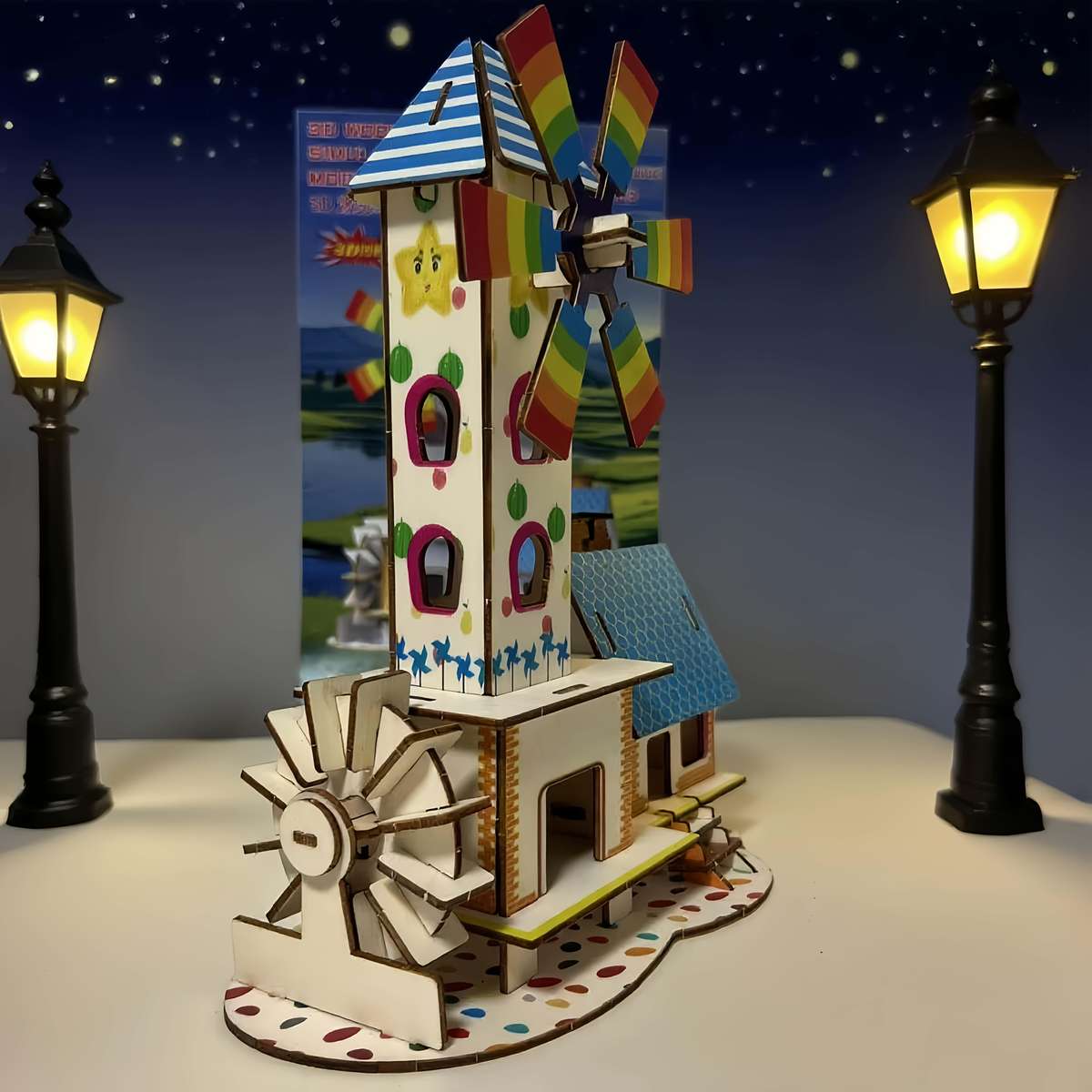 Building Toy Architectural Model Toy Set Items Windmill House