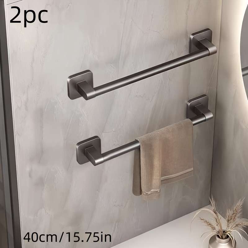 Bathroom Storage Rack Color 2Pc Gray Towel Rack 19.69 Inc