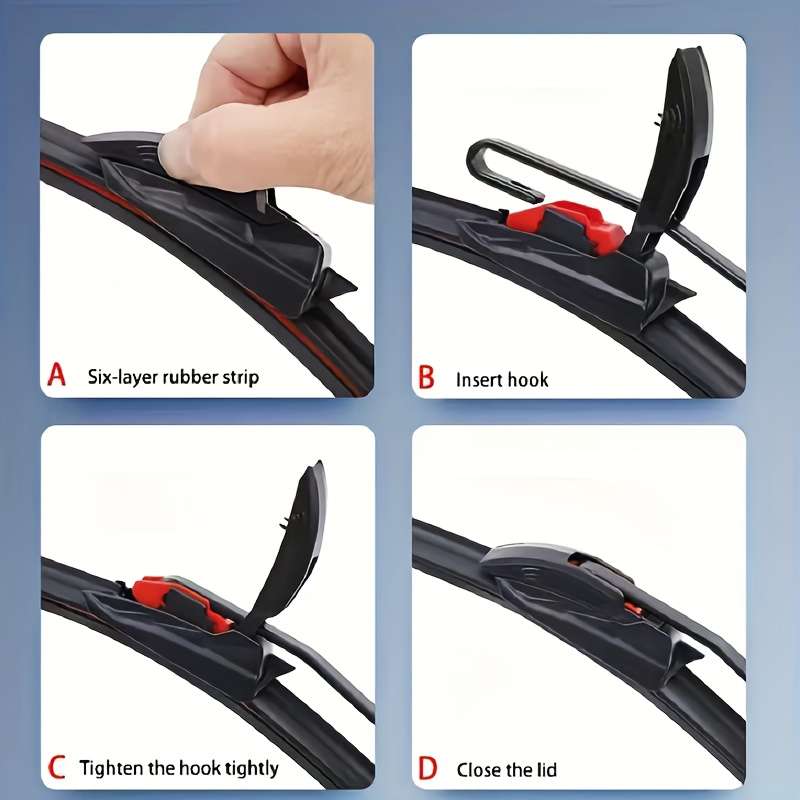 Windshield Wipers Model U Shaped Interface Size 18In 45.5Cm