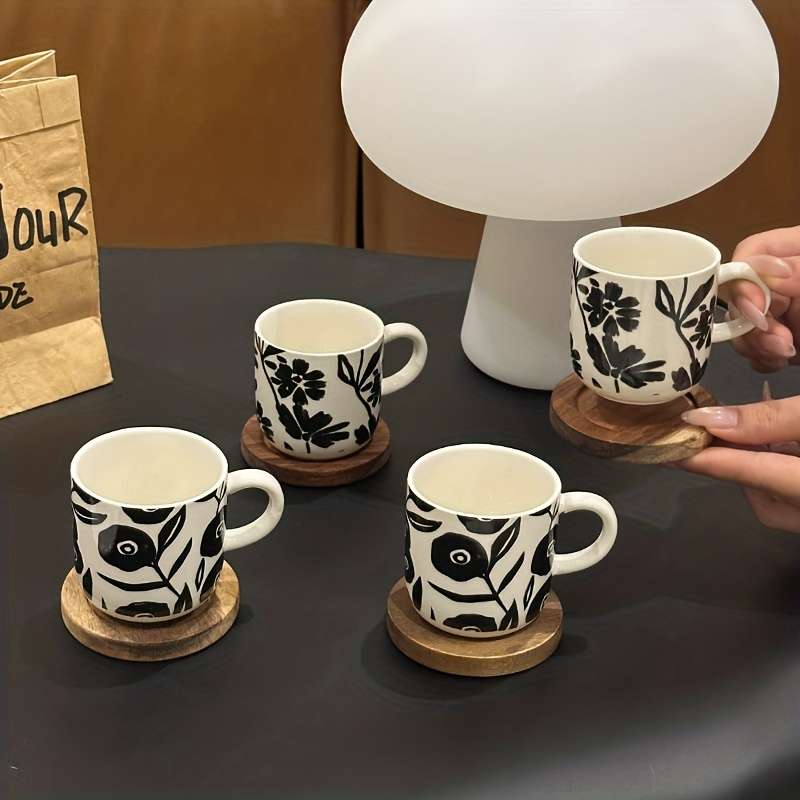 Water Cup Style Black Print