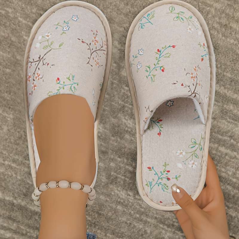 Cotton Slippers Color Floral  Sizeuk 8.5