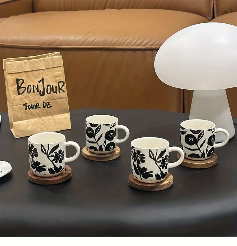Water Cup Style Black Print