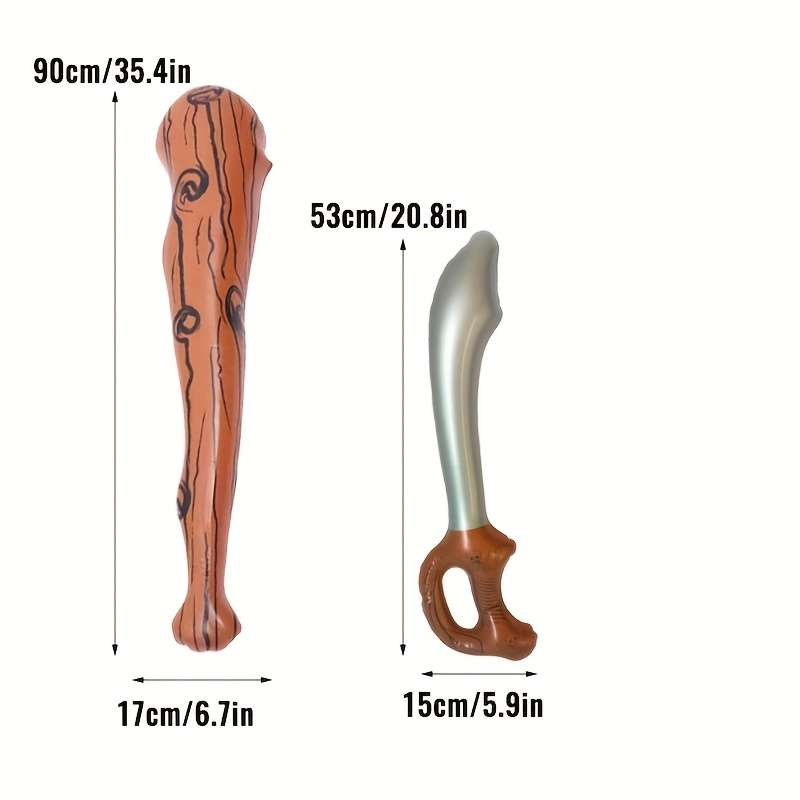 Toy Weapons Quantity 3 Savage Clubs  Add  3 Swords