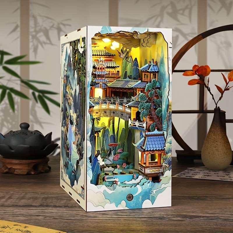 3D Building Model Puzzle Set Style Penglai Wonderland