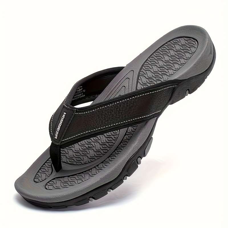 Men Slippers Summer Style Dark Gray Size Uk 7