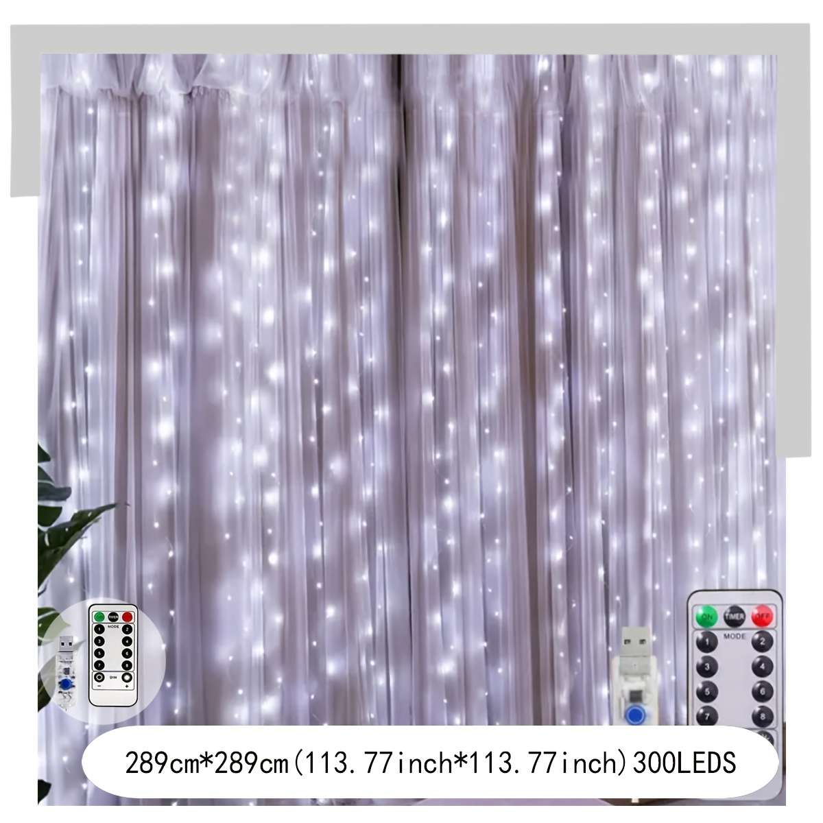 Stunning Usb Curtain Lights  Indoor String Designed For Holiday Celebration
