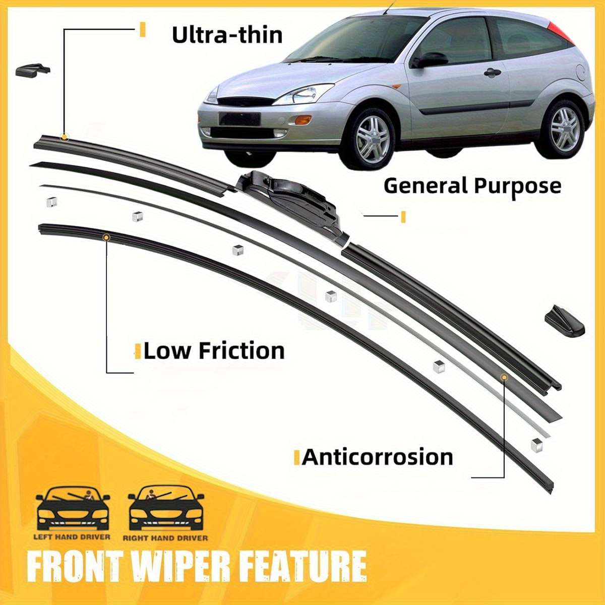 Windshield Wipers Size 22 Inch  19 Inch  11 Inch Focus Mk1