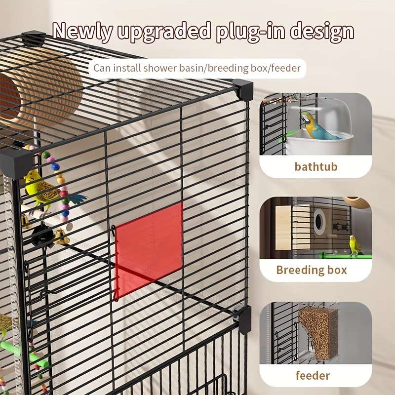 Birdcage Model White 3 Layer Encryption Model