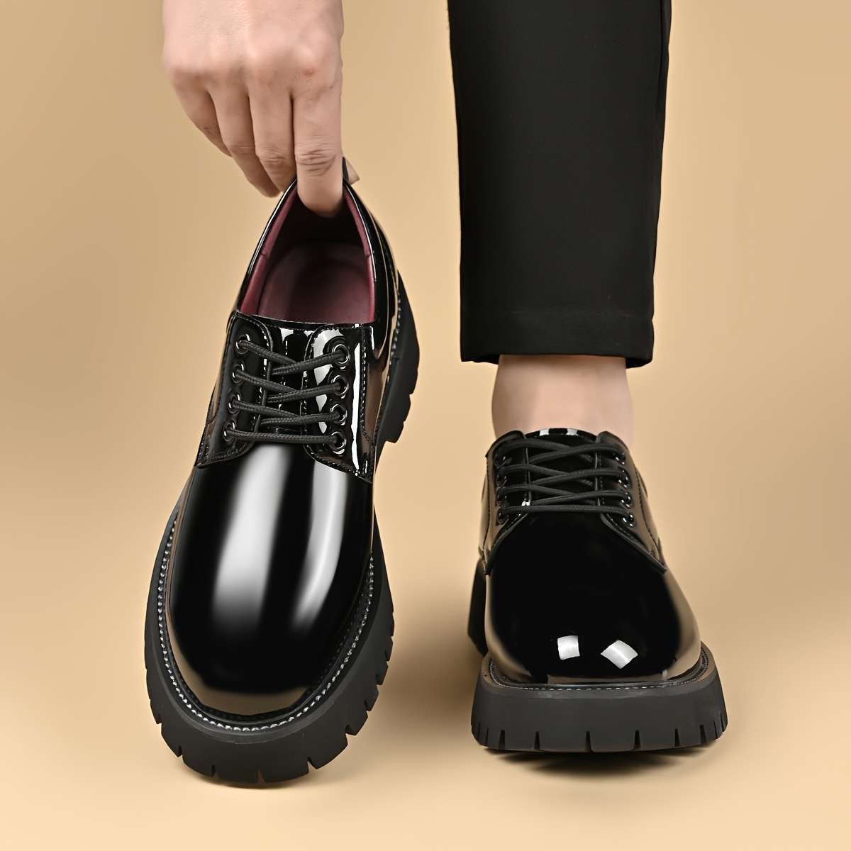 Mens Leather Shoes Color Green Sizeuk 8