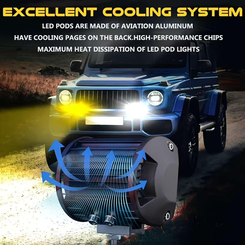 Car Lights Color 6 Modes Model 2 Pack Wire Set