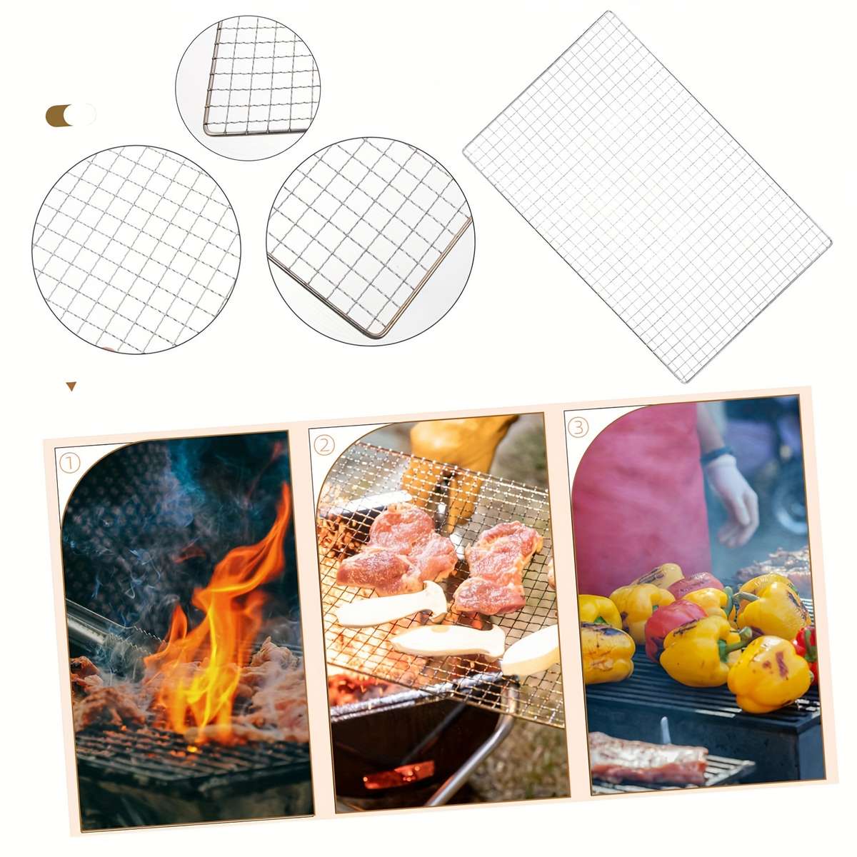 Grilling Net Items 3Pcssmall Size