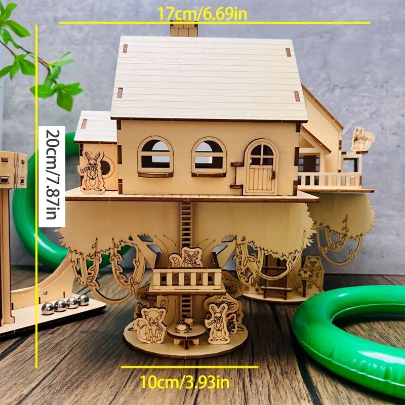 3D House Model Ornaments Style Squirrel House