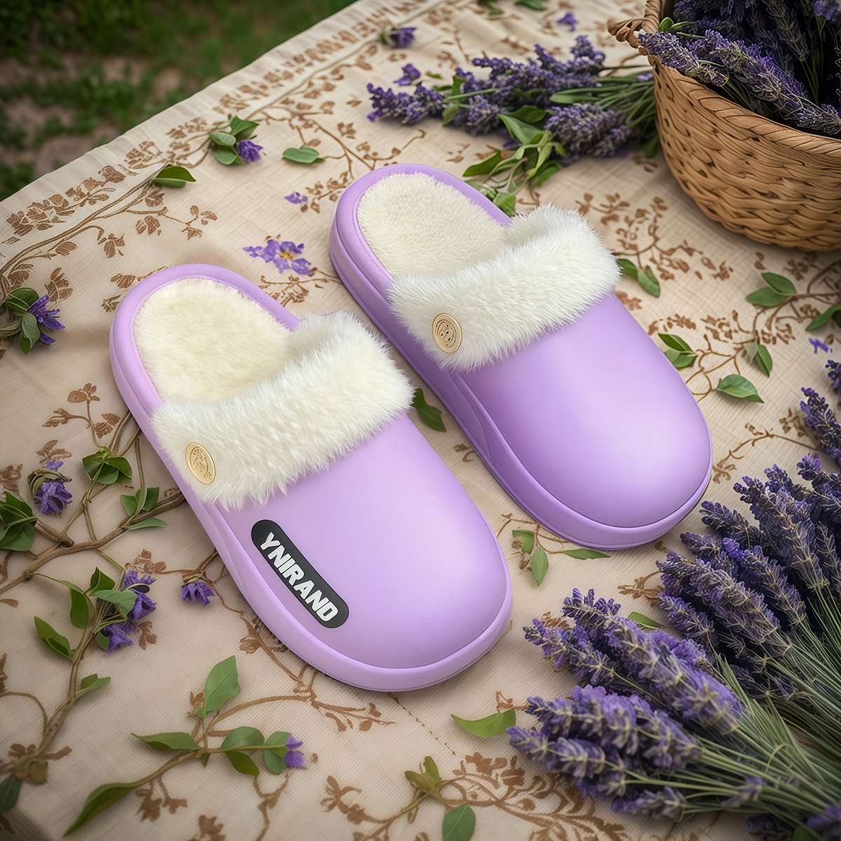 Cotton Slippers Color Grey Sizeuk 6.5-7