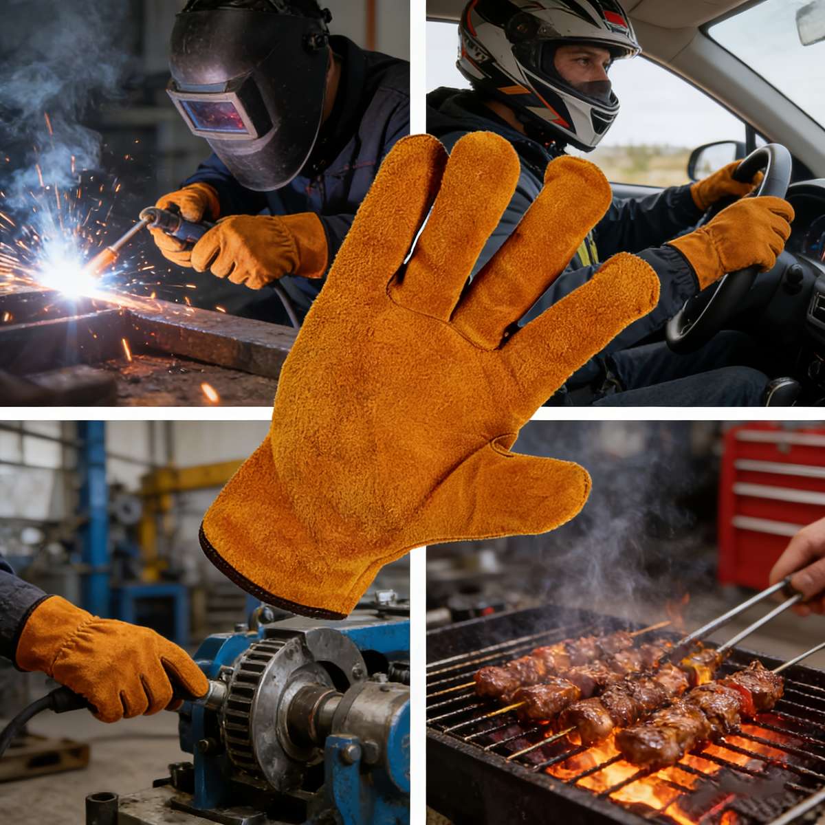 Work Gloves Quantity 1 Pairsyellow