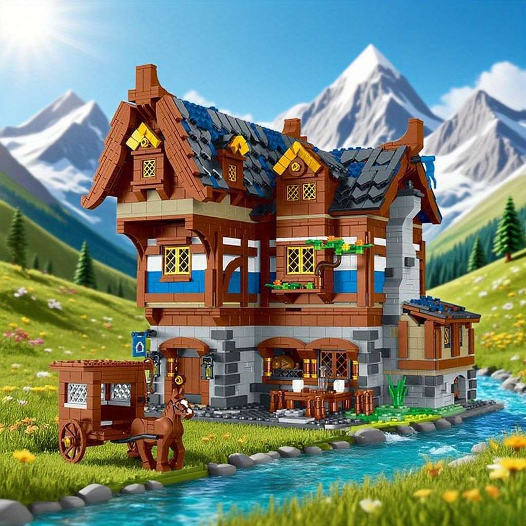 3D Building Model Puzzle Set Model Mk 033002