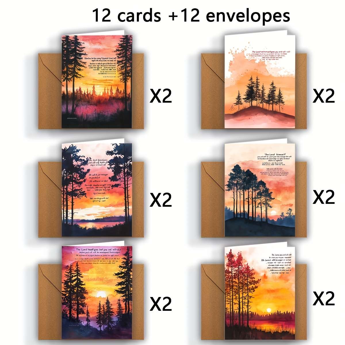 Greeting Cards Quantity 6Pcs
