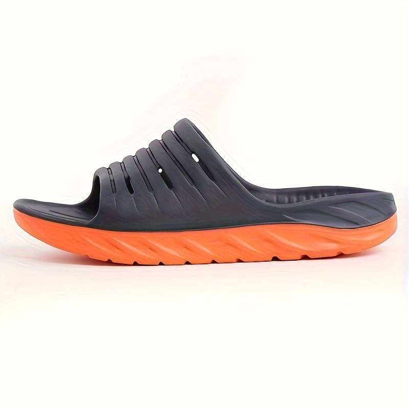 Men Slippers Summer Style Blue Orange Size Uk 7