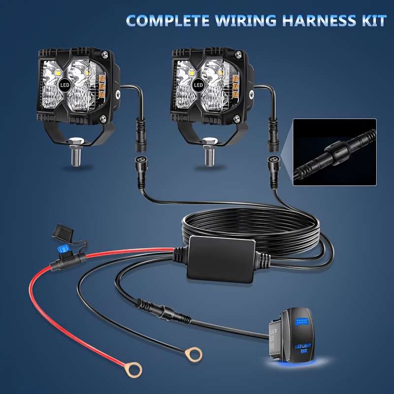 Car Lights Model 2 Pack Wire Set