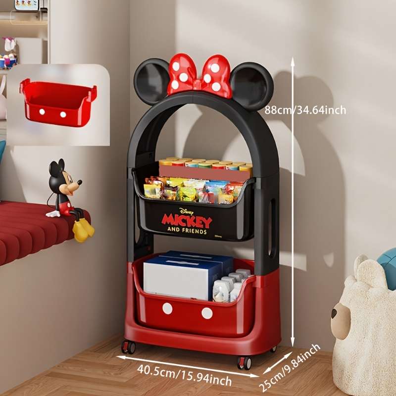 Storage And Organizationstyle Black  Add  Red   Roller Model 3 Layers