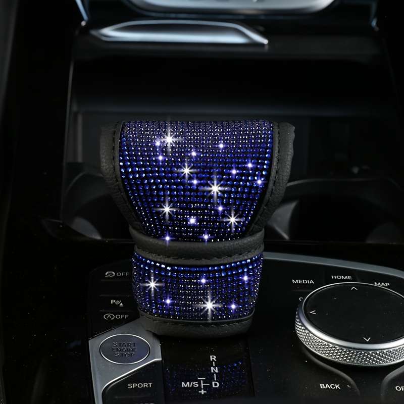 Car Interior Decor Gear Cover 1Style Colored Artificial Rhinestone