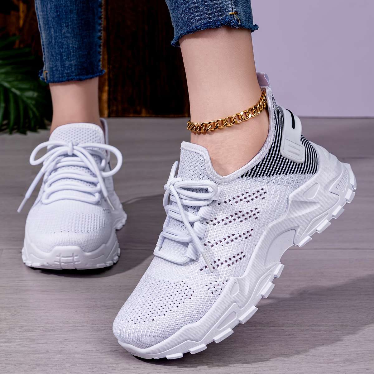 Women S Sneakers Color White And Grey Sizeuk 7