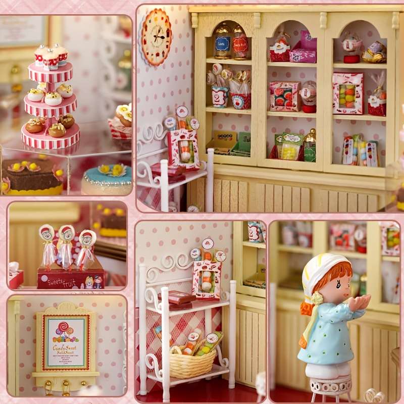 3D Building Model Puzzle Set Color Style1