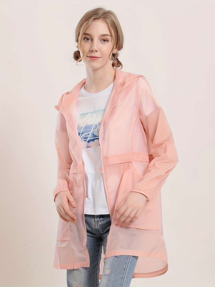 Raincoat White Size Asian S