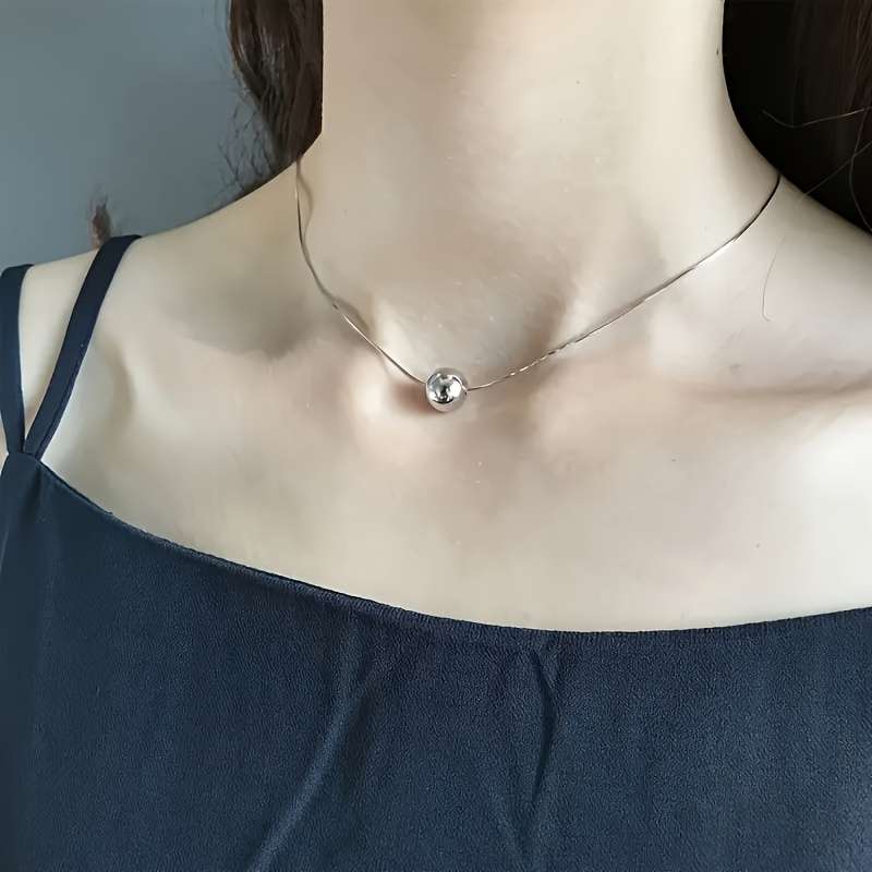 2Pcs Plated Elegant Snake Chain Necklaces
