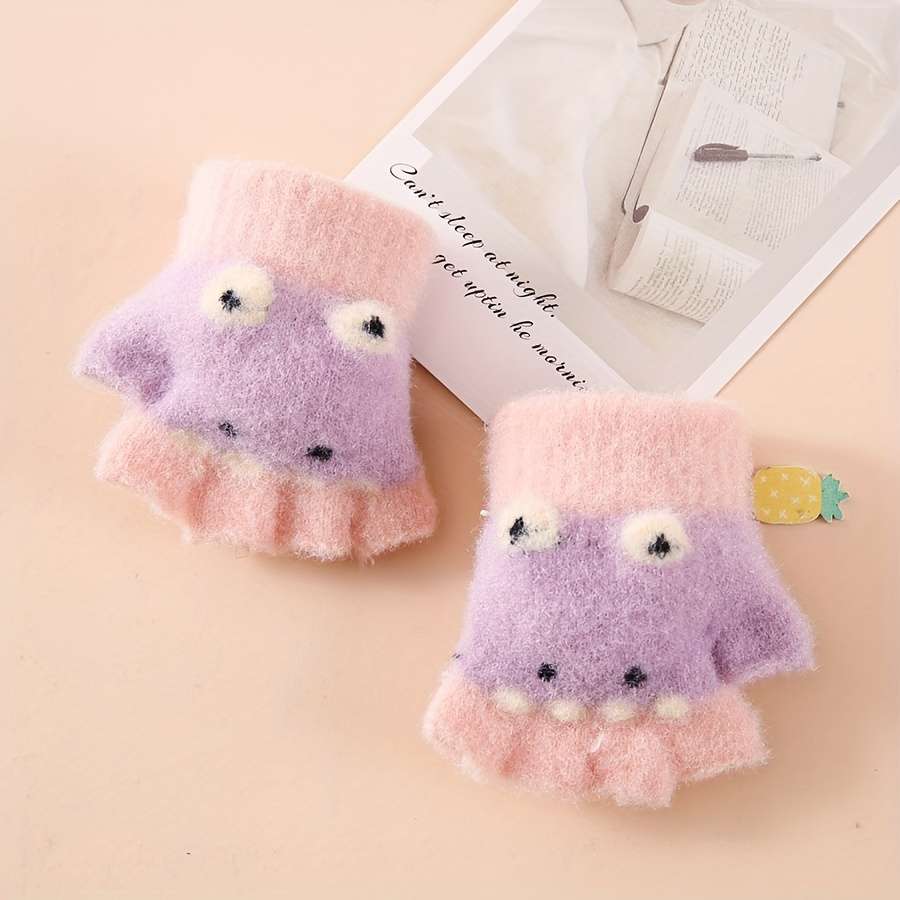 Winter Gloves Color Pink Size 6 To 24 Months