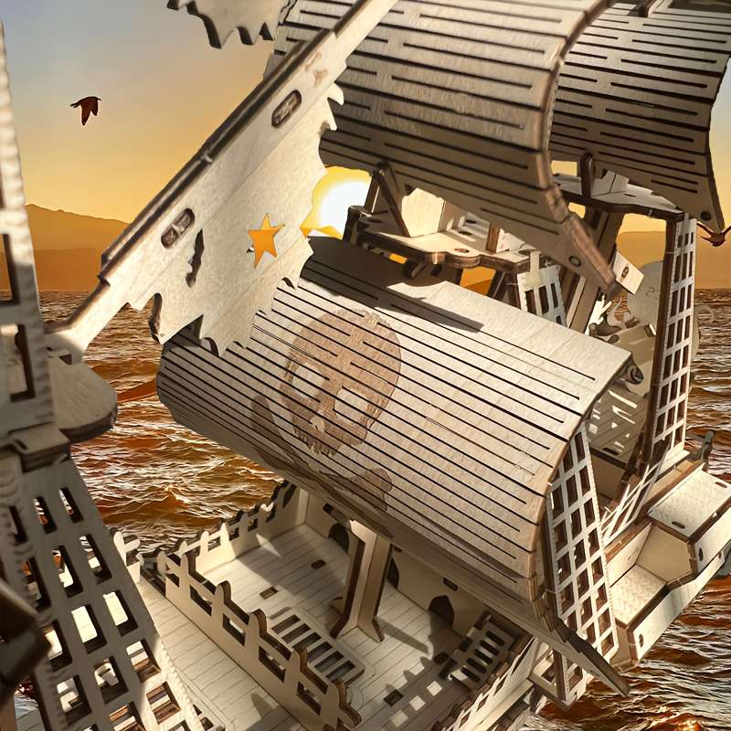 3D Jigsaw Puzzle Model Ship Model Pirate Ship