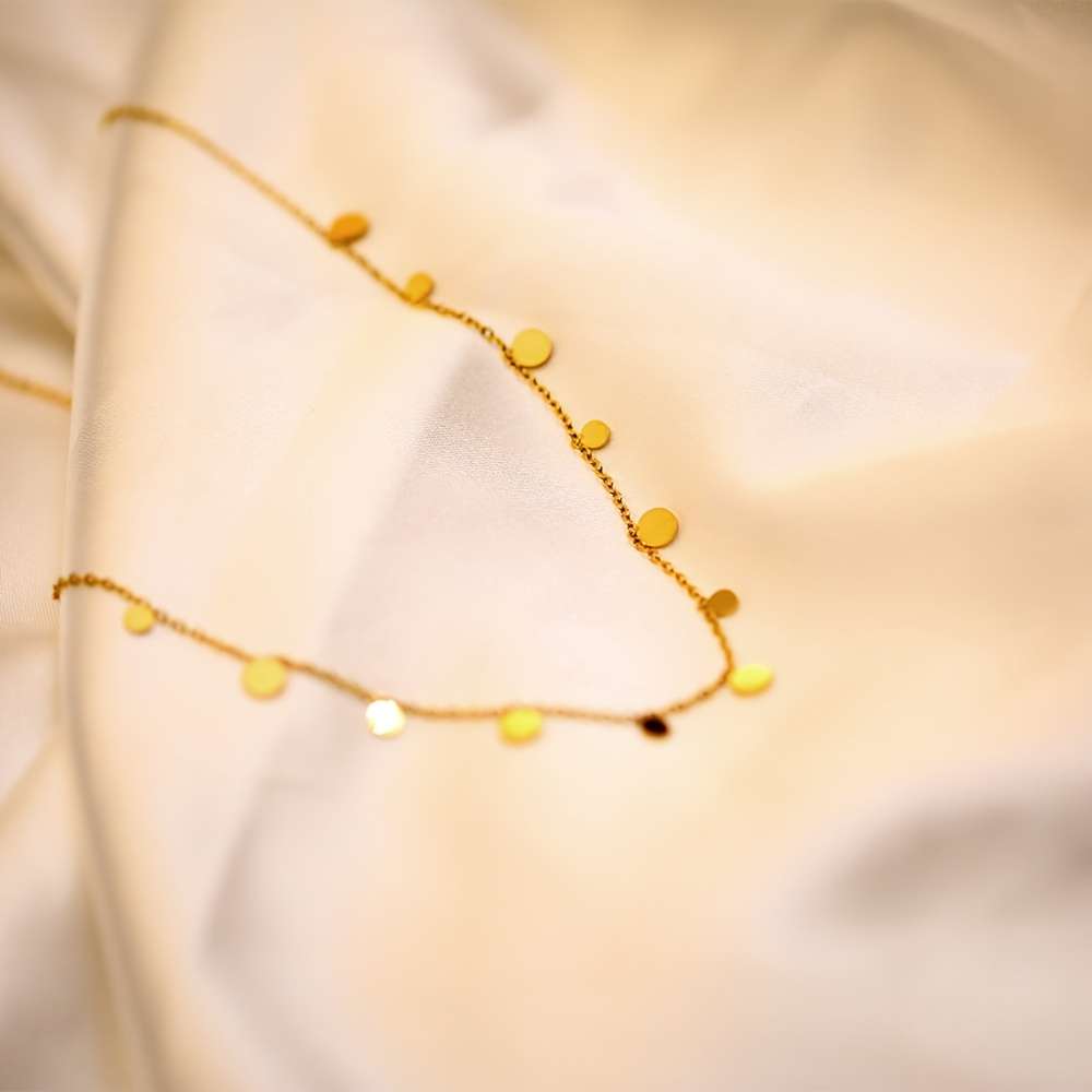 Womens Necklace Color Golden